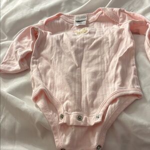 Child of Mine Pink Ribbed Bodysuit Medium
